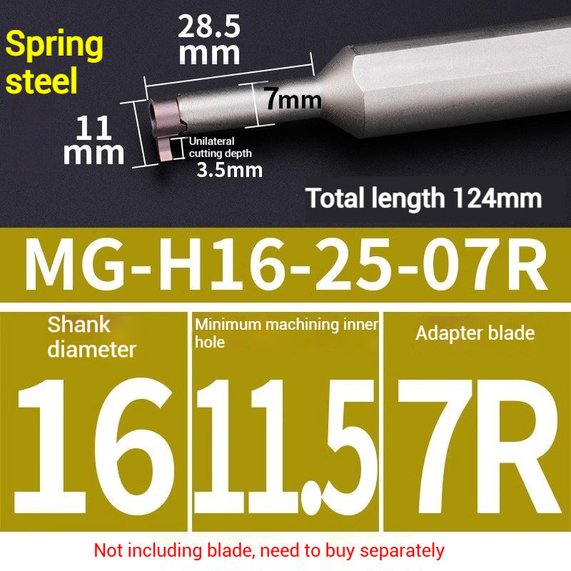 1020-Bore groove cutter small hole internal groove cutter grain deepening groove small bore cutter CNC cutter comma blade digging groove cutter bar Shandong Denso Pricision Tools Co.,Ltd.