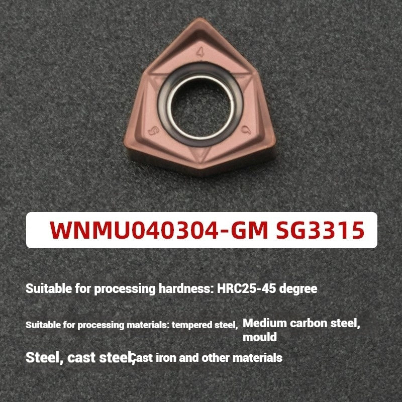 1054-90 degree fast feed WNE heavy cutting MFWN right angle milling cutter shank WNMU040304 double-sided hexagonal milling cutter blade Shandong Denso Pricision Tools Co.,Ltd.