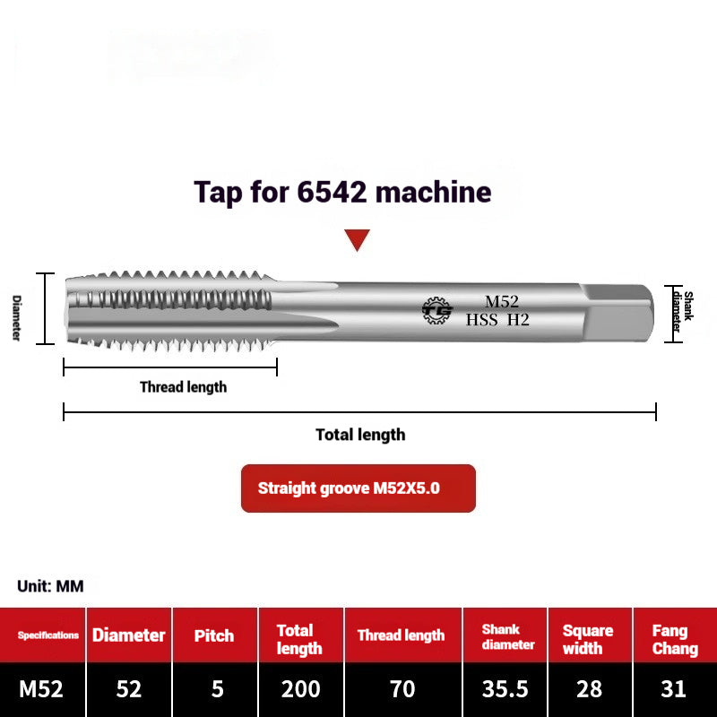 1089-Machine taps stainless steel special spiral apex straight flute taps fine-tooth tapping high-speed steel tapping drills Shandong Denso Pricision Tools Co.,Ltd.