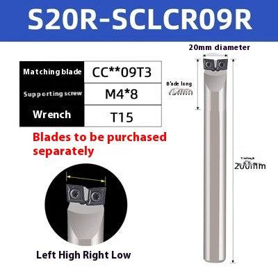 2133-Double-head CNC turning tool holder MW08/MC12 lathe 95 degree outer circle inner hole machine clamps double-head horn inner hole tool holder Shandong Denso Pricision Tools Co.,Ltd.