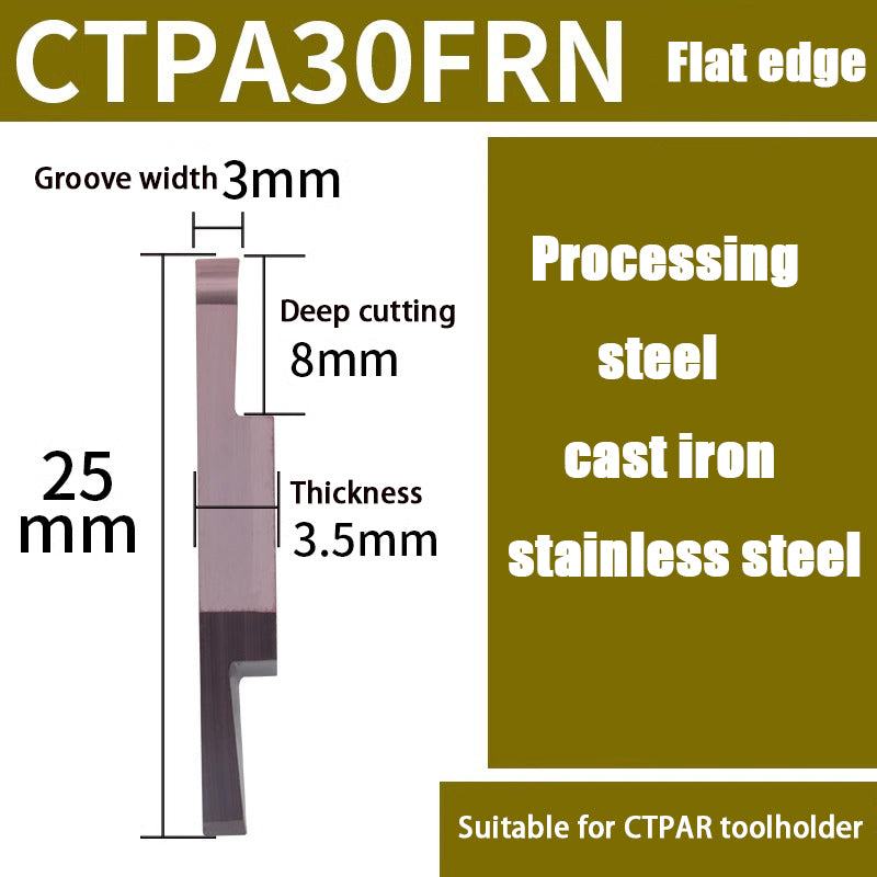 98-CTPA15FRN Swiss CNC Machine Blade Flat Bevel Groove Cutting Tool Shandong Denso Pricision Tools Co.,Ltd.