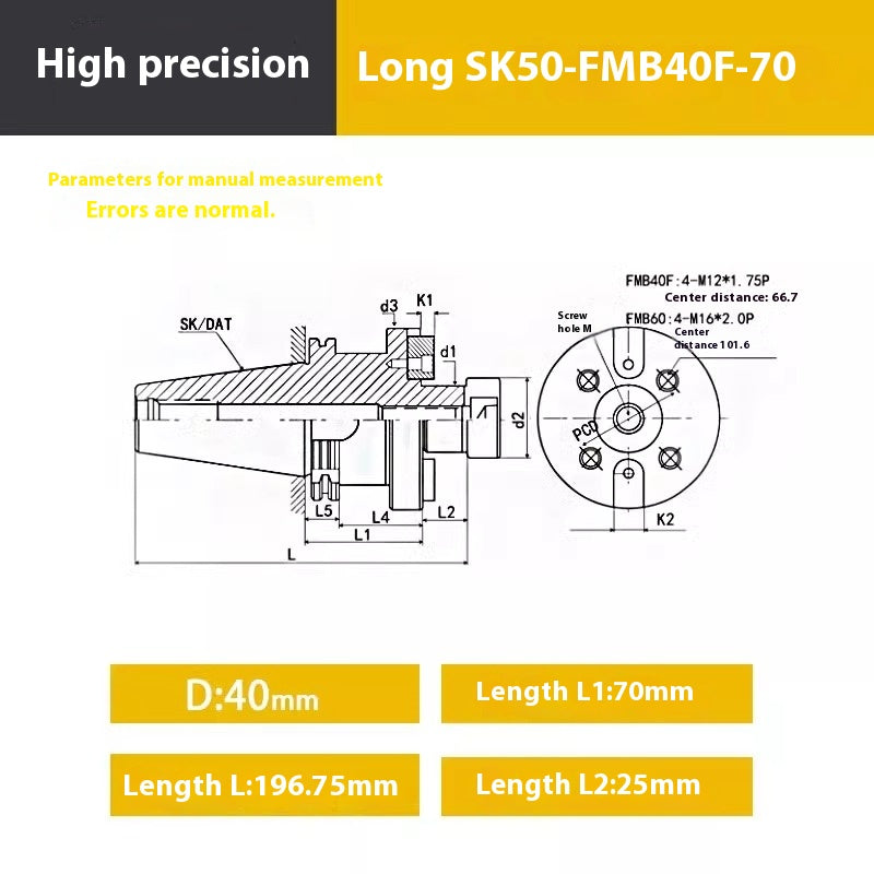 2106-High-precision SK50 tool holder JT50 JT40 SK40 CNC tool holder German standard DIN69871 face milling tool holder Shandong Denso Pricision Tools Co.,Ltd.