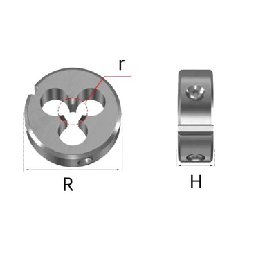 M1-M20 Metric round die, fine thread, manual thread threading machine taper Shandong Denso Pricision Tools Co.,Ltd.