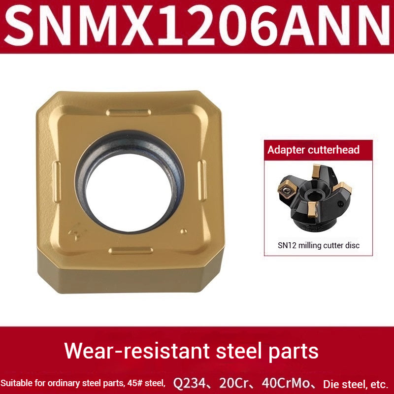 1029-SNMX1205AFNN Fast Feed Heavy Duty CNC Milling Inserts Double Sided Octagonal 45 Degree Square Roughing Milling Inserts Shandong Denso Pricision Tools Co.,Ltd.