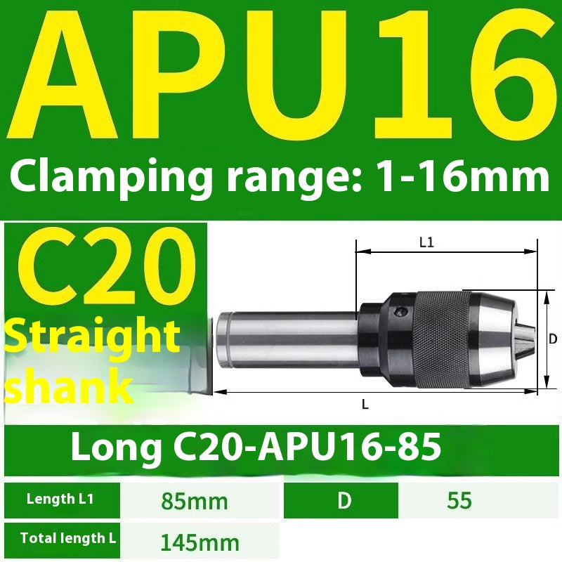 1077-APU one-piece self-tightening drill chuck BT30/BT40/BT50-APU08/13/16 drill bits straight shank milling cutter bits Shandong Denso Pricision Tools Co.,Ltd.