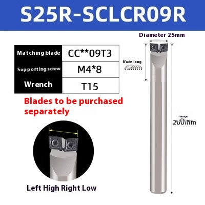 2133-Double-head CNC turning tool holder MW08/MC12 lathe 95 degree outer circle inner hole machine clamps double-head horn inner hole tool holder Shandong Denso Pricision Tools Co.,Ltd.