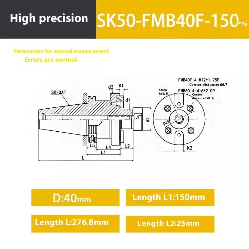 2106-High-precision SK50 tool holder JT50 JT40 SK40 CNC tool holder German standard DIN69871 face milling tool holder Shandong Denso Pricision Tools Co.,Ltd.