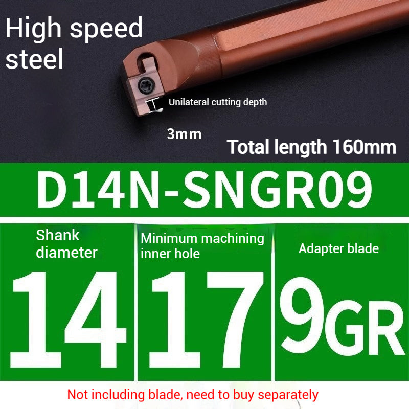 1020-Bore groove cutter small hole internal groove cutter grain deepening groove small bore cutter CNC cutter comma blade digging groove cutter bar Shandong Denso Pricision Tools Co.,Ltd.