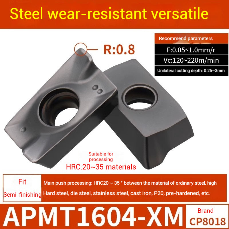 1025-CNC Milling Inserts APMT1135 Milling Blade 1604 Milling Head for Aluminum Alloy R0.8 Coated Rough Milling Machine Tool Pellets Shandong Denso Pricision Tools Co.,Ltd.