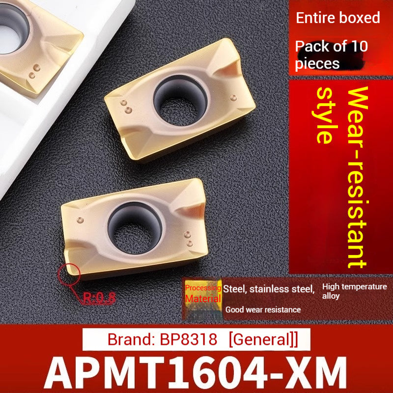 1026-CNC milling inserts APMT1135 carbide 1604 milling inserts fast feed R0.8 coated rough milling cutter grains Shandong Denso Pricision Tools Co.,Ltd.