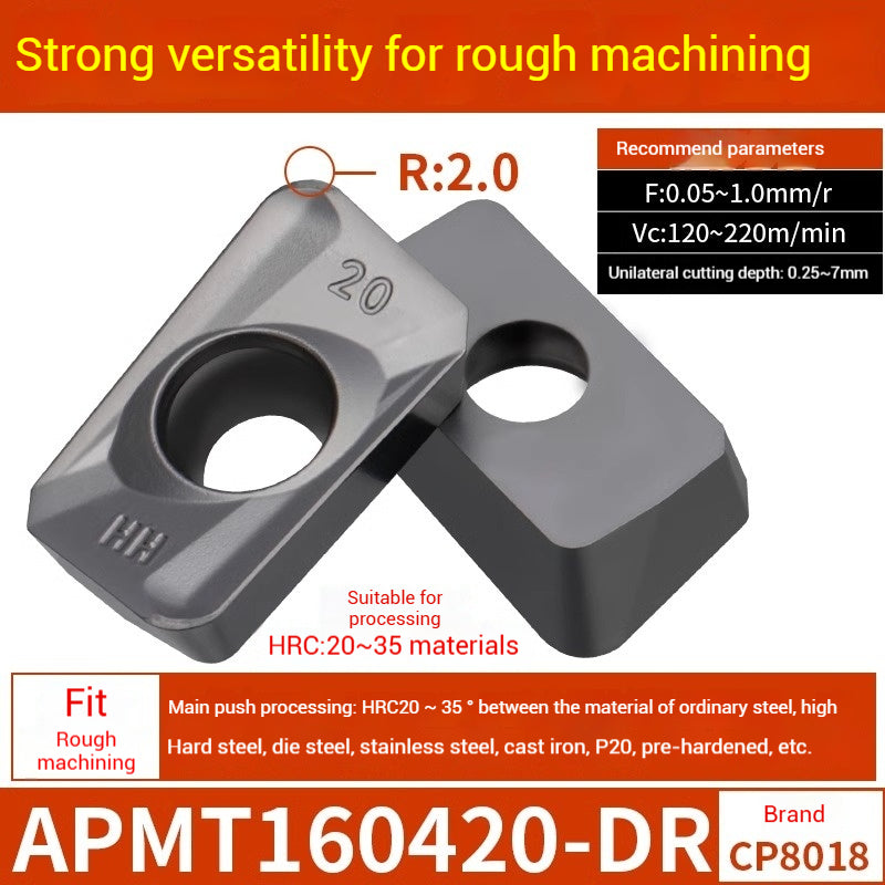 1025-CNC Milling Inserts APMT1135 Milling Blade 1604 Milling Head for Aluminum Alloy R0.8 Coated Rough Milling Machine Tool Pellets Shandong Denso Pricision Tools Co.,Ltd.