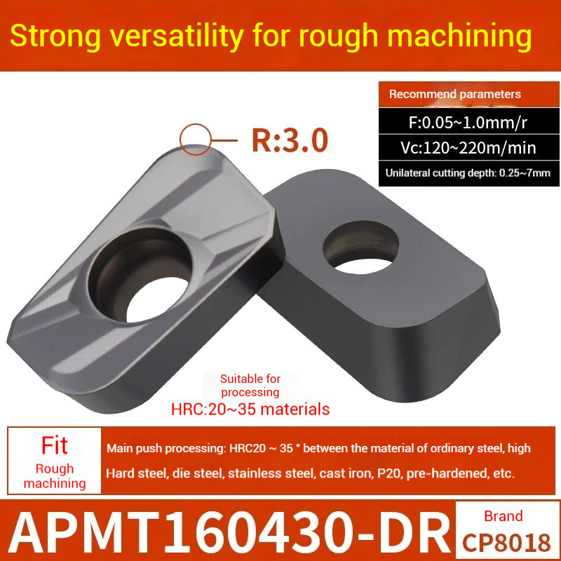 1025-CNC Milling Inserts APMT1135 Milling Blade 1604 Milling Head for Aluminum Alloy R0.8 Coated Rough Milling Machine Tool Pellets Shandong Denso Pricision Tools Co.,Ltd.