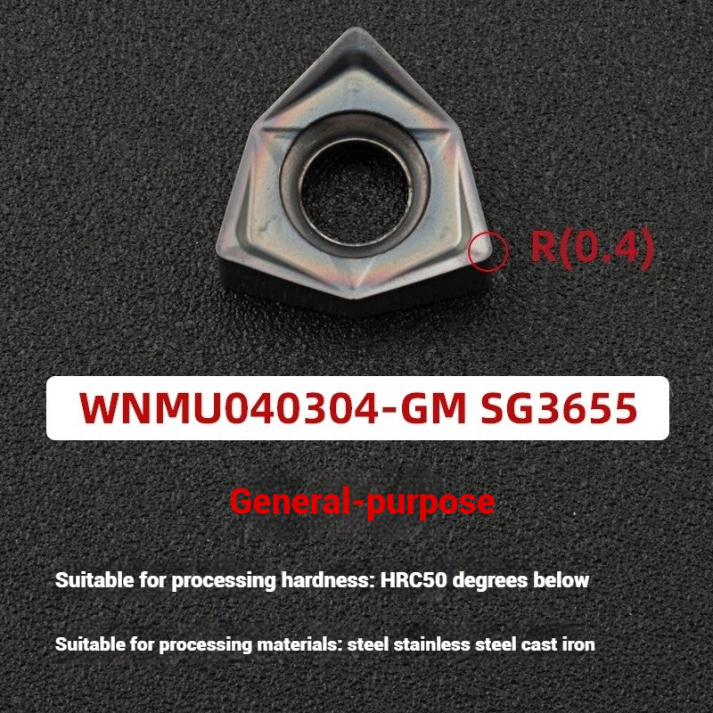 1054-90 degree fast feed WNE heavy cutting MFWN right angle milling cutter shank WNMU040304 double-sided hexagonal milling cutter blade Shandong Denso Pricision Tools Co.,Ltd.