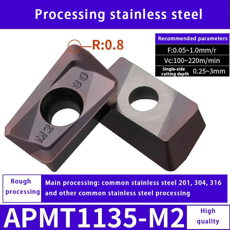 140-CNC milling blade APM T1135 stainless steel special alloy blade Shandong Denso Pricision Tools Co.,Ltd.