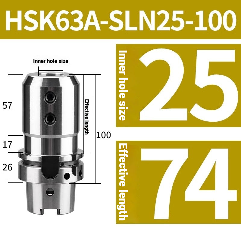 1081-HSK63A-SLN25 32 Side-fixed high-speed toolholder U-drill CNC toolholder High-precision balanced toolholder Shandong Denso Pricision Tools Co.,Ltd.