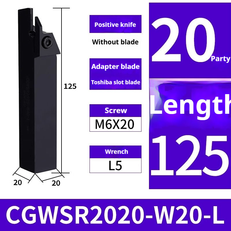 1003-Toshiba CGWSR external grooving tool bar WGE Toshiba blade cutting tool 1616 2020 -W20 W30-L Shandong Denso Pricision Tools Co.,Ltd.