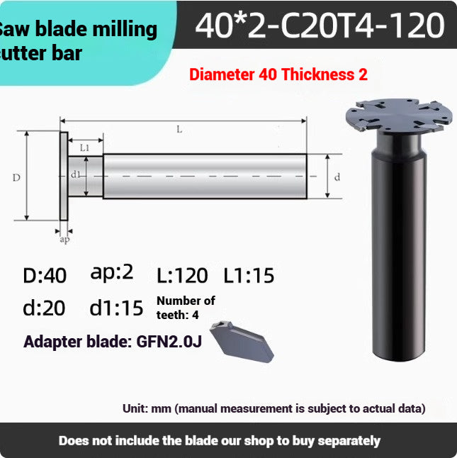 1050-JP Saw Blade Router Bar T-slot Router Plate Ultra-thin Side Cutting Triple Edge Milling Cutter ISCAR GFN Series 2mm3mm Shandong Denso Pricision Tools Co.,Ltd.