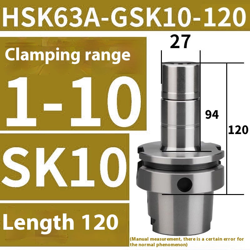 1082-SK63A shank dynamic balance high-speed precision zero windage CNC milling shank HSK63A-SK10 16-100L Shandong Denso Pricision Tools Co.,Ltd.