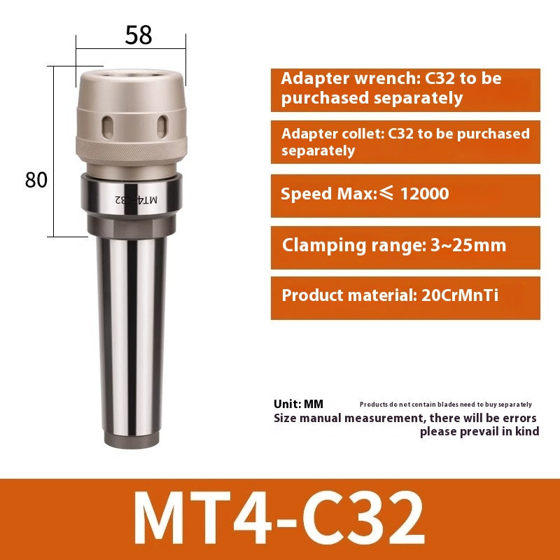 2098-Power Chuck MT4/MT5/NT30/NT40/NT50-C32 Milling Machine Straight Milling Cutter clamps Power Collet Cutter Shandong Denso Pricision Tools Co.,Ltd.