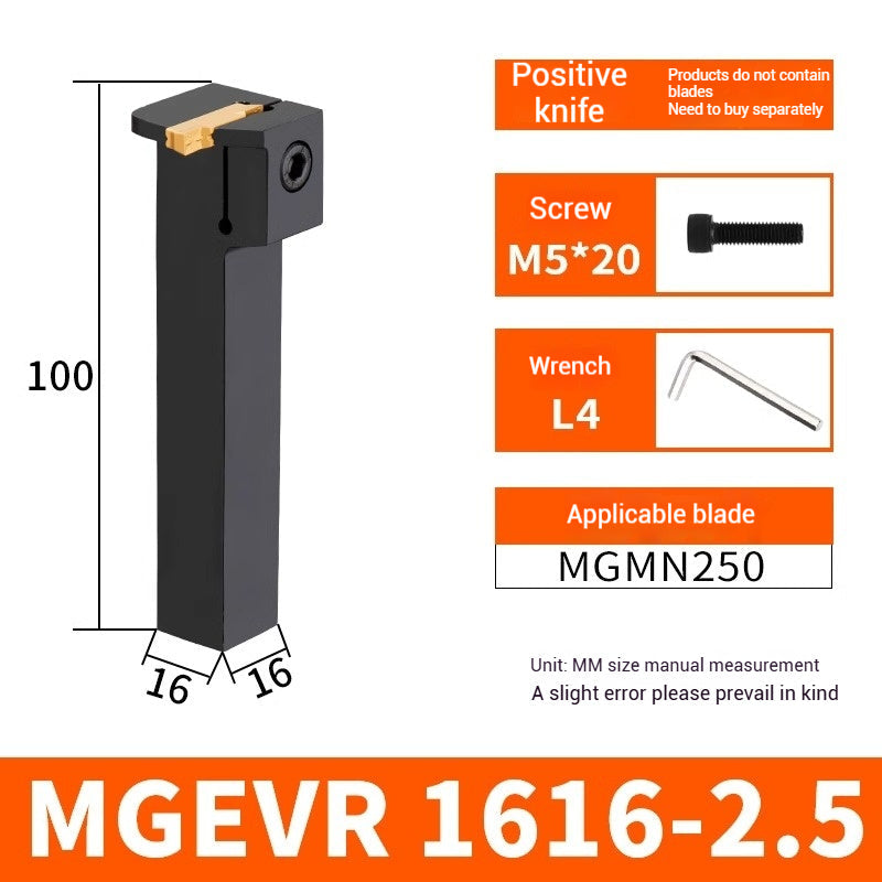 1023-CNC grooving cutter bar MGEVR1616-2 spring steel cutter 2020-3 lathe 7-shaped outer diameter cut off groove cutters Shandong Denso Pricision Tools Co.,Ltd.