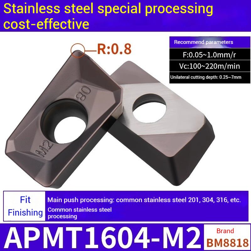 1025-CNC Milling Inserts APMT1135 Milling Blade 1604 Milling Head for Aluminum Alloy R0.8 Coated Rough Milling Machine Tool Pellets Shandong Denso Pricision Tools Co.,Ltd.