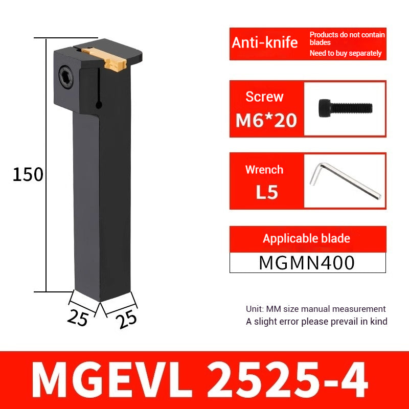1023-CNC grooving cutter bar MGEVR1616-2 spring steel cutter 2020-3 lathe 7-shaped outer diameter cut off groove cutters Shandong Denso Pricision Tools Co.,Ltd.