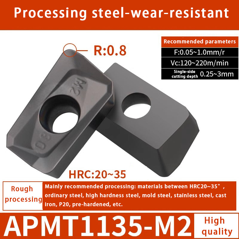 140-CNC milling blade APM T1135 stainless steel special alloy blade Shandong Denso Pricision Tools Co.,Ltd.