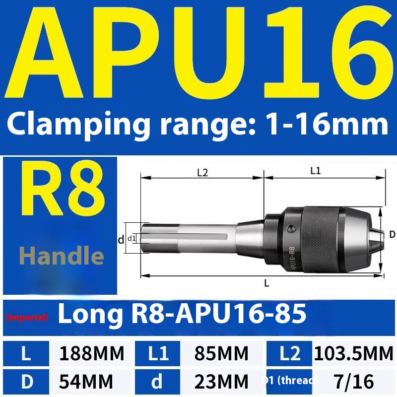 1077-APU one-piece self-tightening drill chuck BT30/BT40/BT50-APU08/13/16 drill bits straight shank milling cutter bits Shandong Denso Pricision Tools Co.,Ltd.