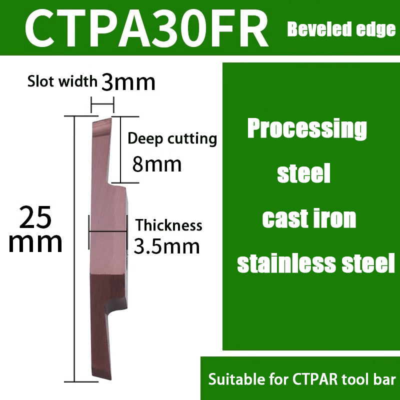 98-CTPA15FRN Swiss CNC Machine Blade Flat Bevel Groove Cutting Tool Shandong Denso Pricision Tools Co.,Ltd.