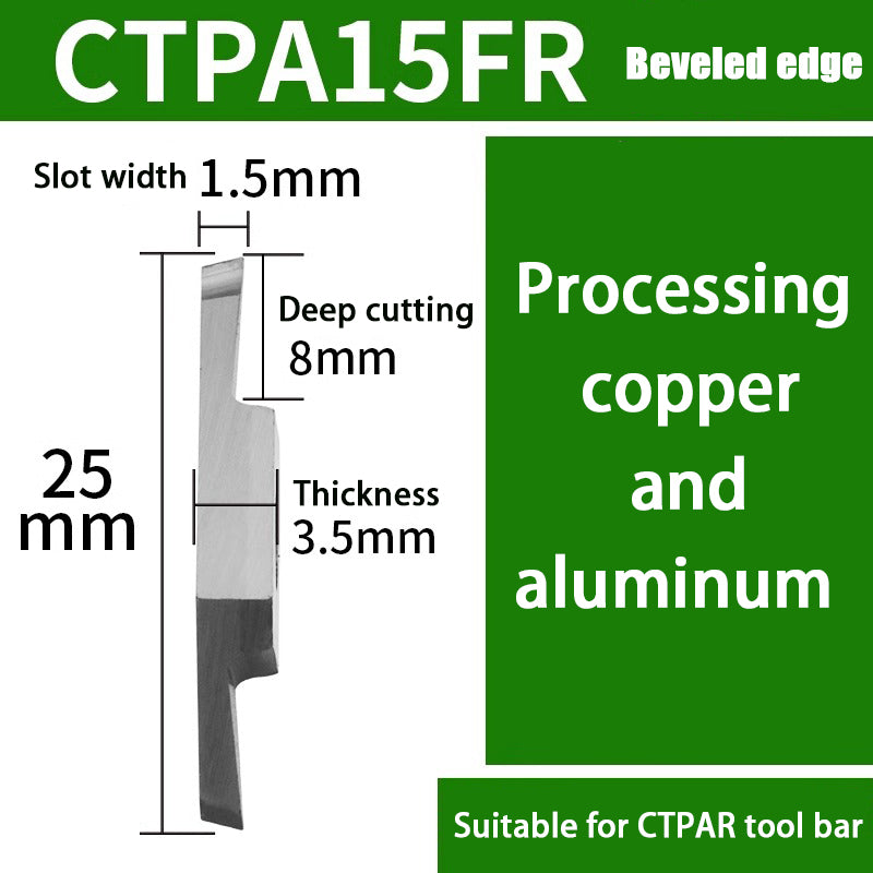98-CTPA15FRN Swiss CNC Machine Blade Flat Bevel Groove Cutting Tool Shandong Denso Pricision Tools Co.,Ltd.