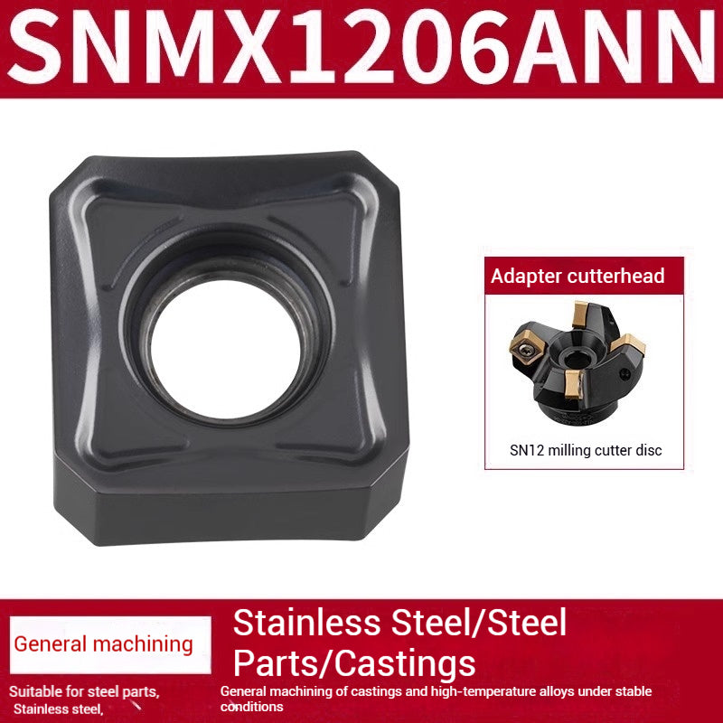 1029-SNMX1205AFNN Fast Feed Heavy Duty CNC Milling Inserts Double Sided Octagonal 45 Degree Square Roughing Milling Inserts Shandong Denso Pricision Tools Co.,Ltd.