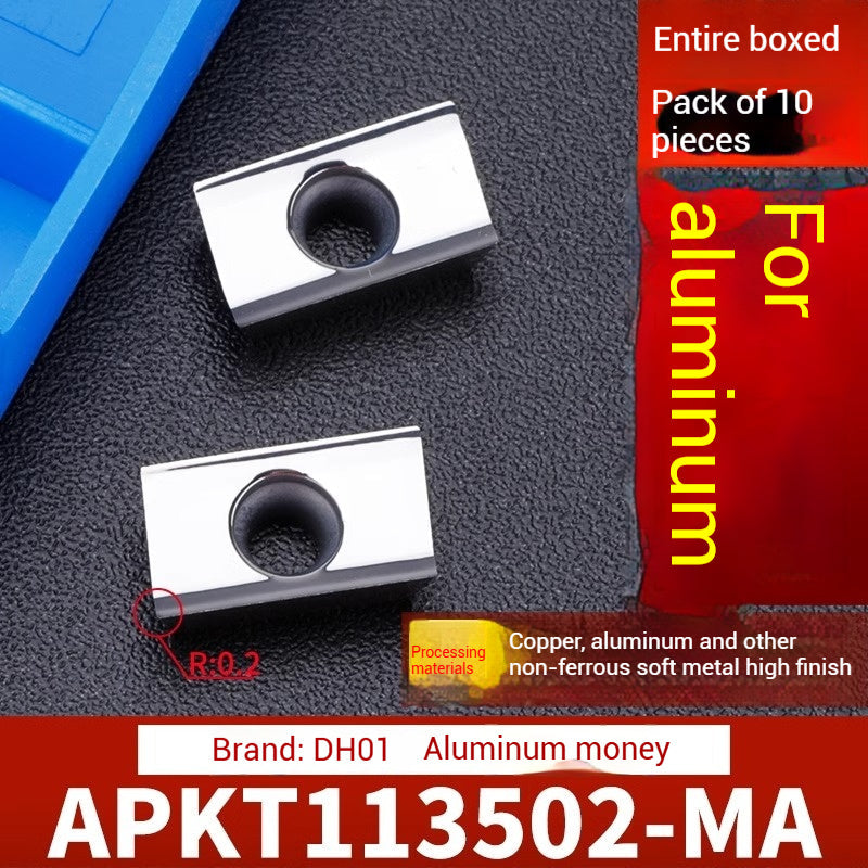 1026-CNC milling inserts APMT1135 carbide 1604 milling inserts fast feed R0.8 coated rough milling cutter grains Shandong Denso Pricision Tools Co.,Ltd.