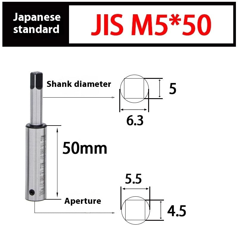 2090-Tapping extension rod Tapping extension rod Tapping extension rod Tapping national standard Japanese standard M3 M4M5M68 adapter deep hole tapping Shandong Denso Pricision Tools Co.,Ltd.