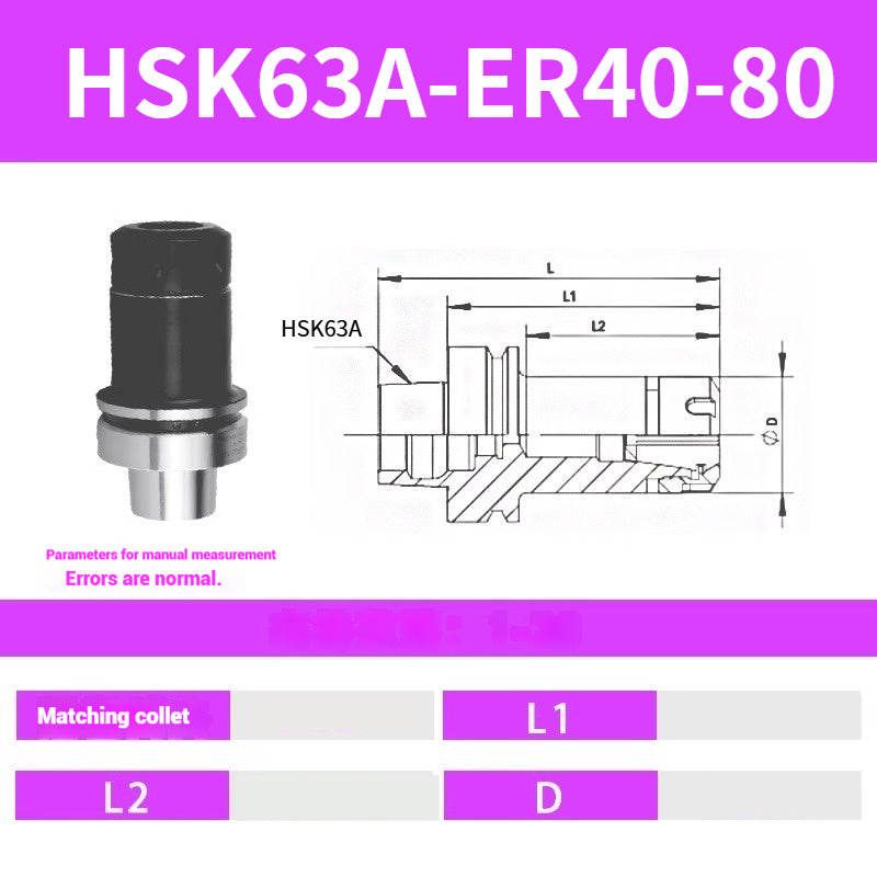 1084-HSK50A 63F 63A-ER32 25 20 16 Flexible Collet Toolholders ER Spring Collet Toolholders Shandong Denso Pricision Tools Co.,Ltd.