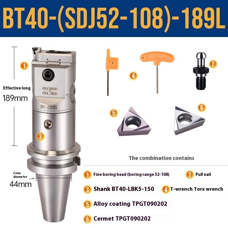 1071-SDJ Fine Boring Tools Fine Boring Heads Adjustable BT40 Fine Boring Tools Set Machining Center Small Bore Fine Boring Tools Shandong Denso Pricision Tools Co.,Ltd.