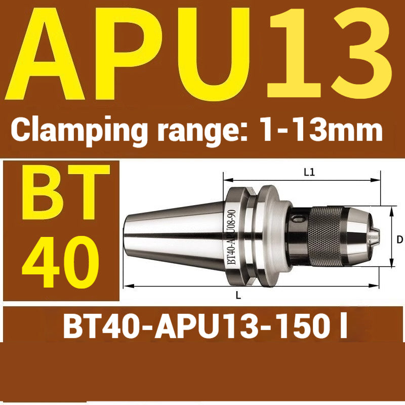 1077-APU one-piece self-tightening drill chuck BT30/BT40/BT50-APU08/13/16 drill bits straight shank milling cutter bits Shandong Denso Pricision Tools Co.,Ltd.