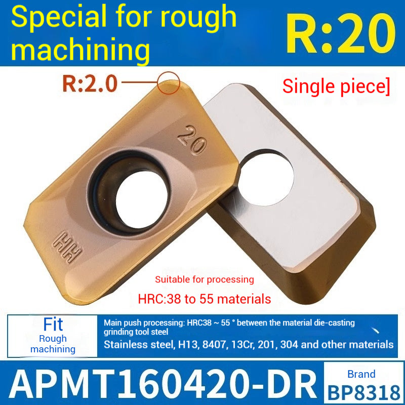 1025-CNC Milling Inserts APMT1135 Milling Blade 1604 Milling Head for Aluminum Alloy R0.8 Coated Rough Milling Machine Tool Pellets Shandong Denso Pricision Tools Co.,Ltd.