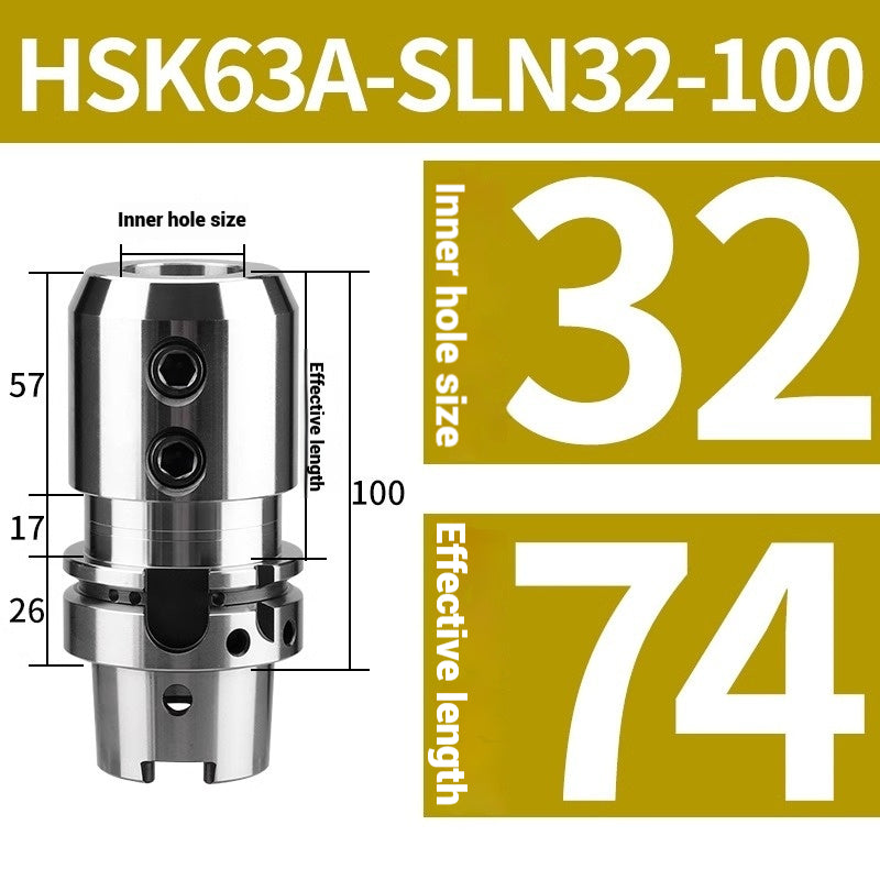1081-HSK63A-SLN25 32 Side-fixed high-speed toolholder U-drill CNC toolholder High-precision balanced toolholder Shandong Denso Pricision Tools Co.,Ltd.