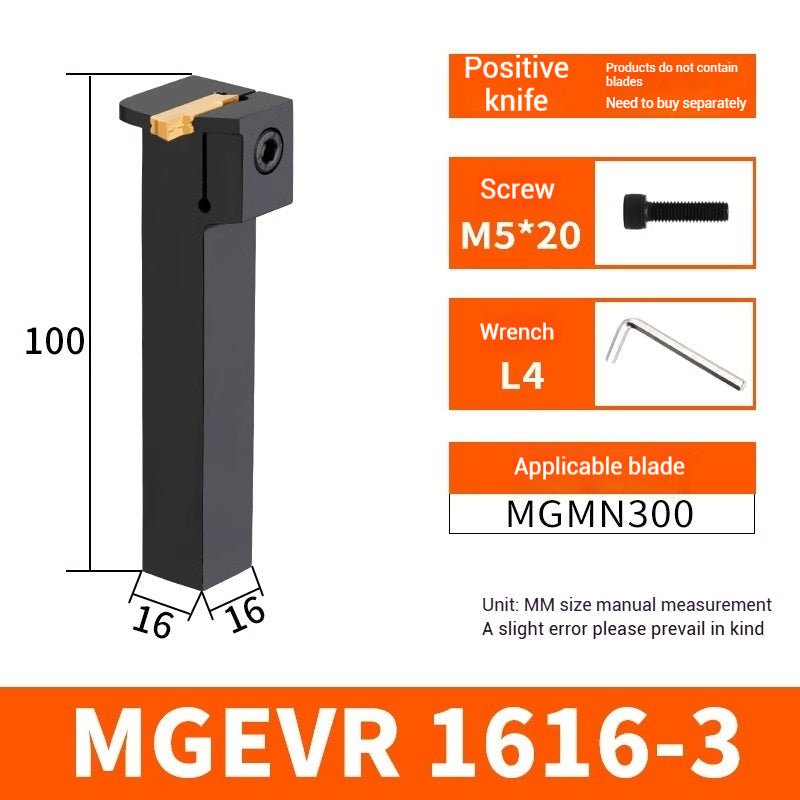 1023-CNC grooving cutter bar MGEVR1616-2 spring steel cutter 2020-3 lathe 7-shaped outer diameter cut off groove cutters Shandong Denso Pricision Tools Co.,Ltd.