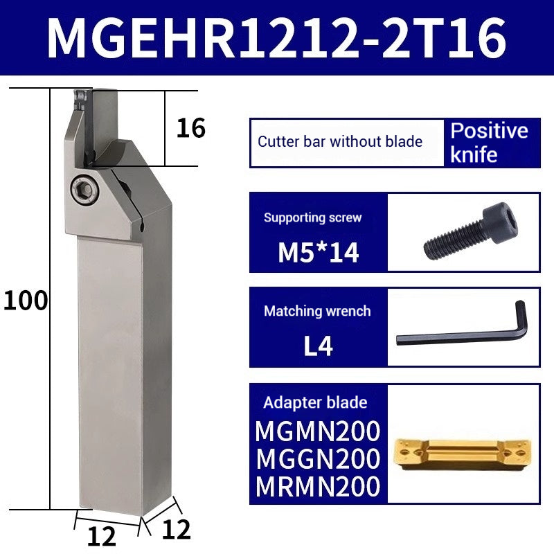 1021-CNC grooving toolholder spring steel toolholder vibration resistant and hardened MGEHR/L series lathe machine clamped grooving toolholder Shandong Denso Pricision Tools Co.,Ltd.