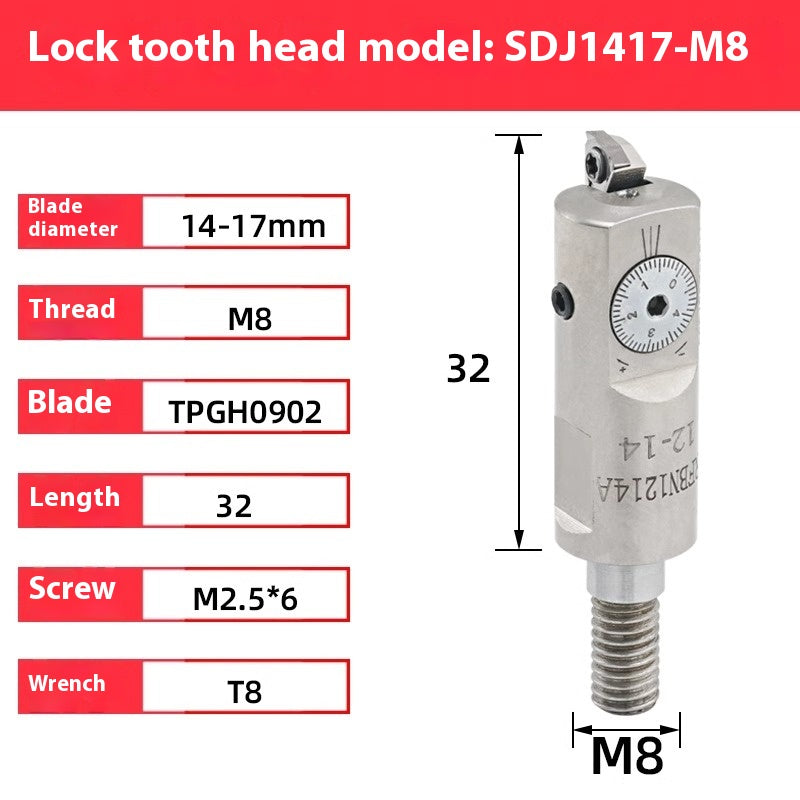 2072-Lock-tooth fine boring head EWN RFBN small hole SDJ fine boring cutter adjustable tungsten carbide alloy seismic boring bar 10-60 Shandong Denso Pricision Tools Co.,Ltd.