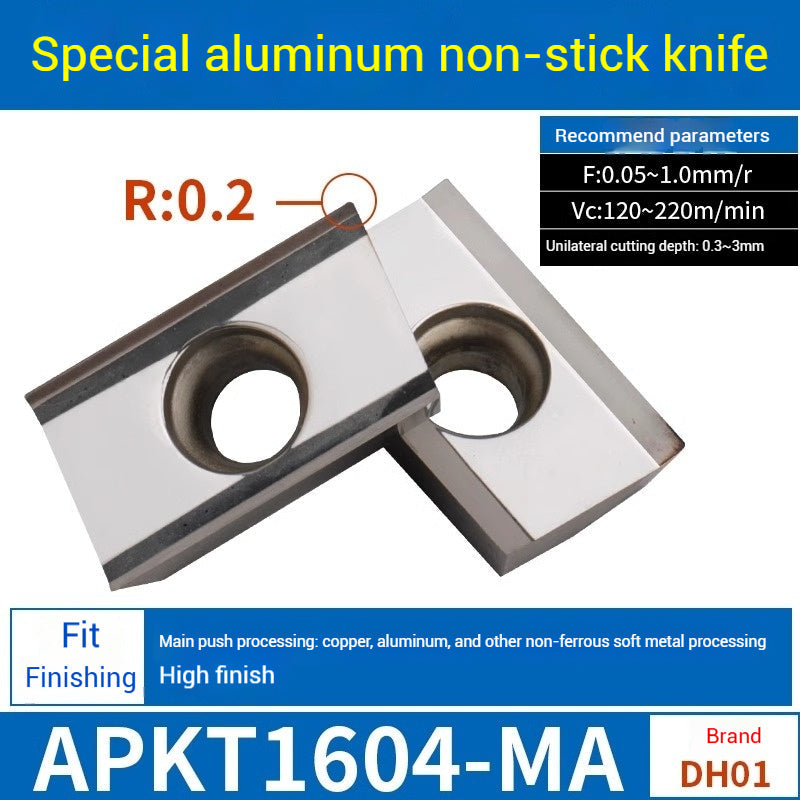 1025-CNC Milling Inserts APMT1135 Milling Blade 1604 Milling Head for Aluminum Alloy R0.8 Coated Rough Milling Machine Tool Pellets Shandong Denso Pricision Tools Co.,Ltd.