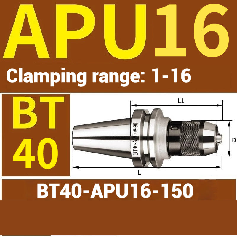 1077-APU one-piece self-tightening drill chuck BT30/BT40/BT50-APU08/13/16 drill bits straight shank milling cutter bits Shandong Denso Pricision Tools Co.,Ltd.
