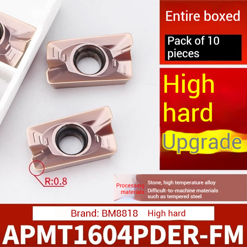 1026-CNC milling inserts APMT1135 carbide 1604 milling inserts fast feed R0.8 coated rough milling cutter grains Shandong Denso Pricision Tools Co.,Ltd.