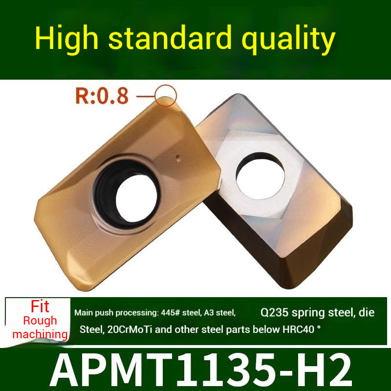 1025-CNC Milling Inserts APMT1135 Milling Blade 1604 Milling Head for Aluminum Alloy R0.8 Coated Rough Milling Machine Tool Pellets Shandong Denso Pricision Tools Co.,Ltd.