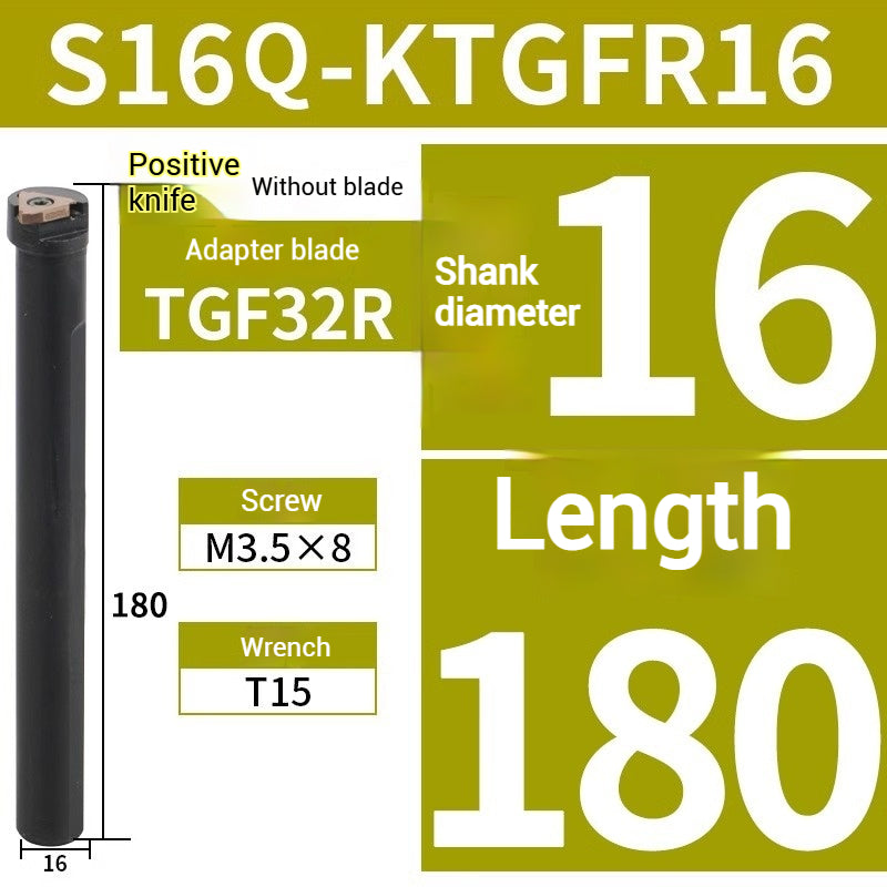 1018-I.D. shallow groove grooving toolholder S16N/S20R/S25S-KTGFR16 Bore Circlip Slot Vertical Shallow Grooving Toolholder Shandong Denso Pricision Tools Co.,Ltd.