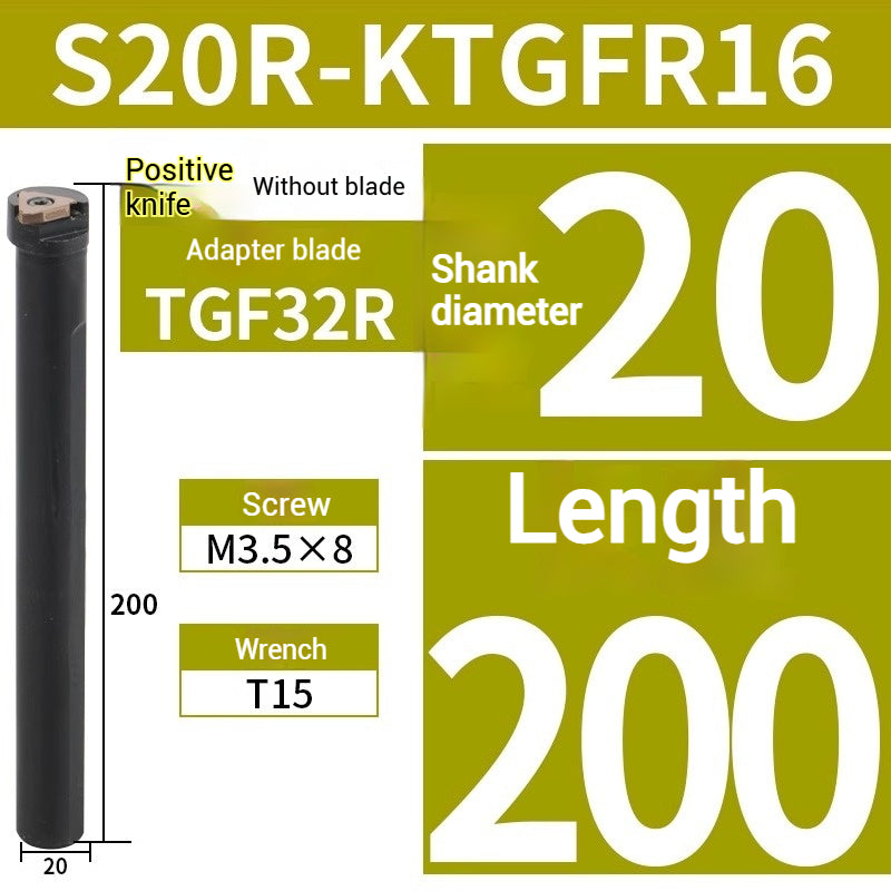 1018-I.D. shallow groove grooving toolholder S16N/S20R/S25S-KTGFR16 Bore Circlip Slot Vertical Shallow Grooving Toolholder Shandong Denso Pricision Tools Co.,Ltd.