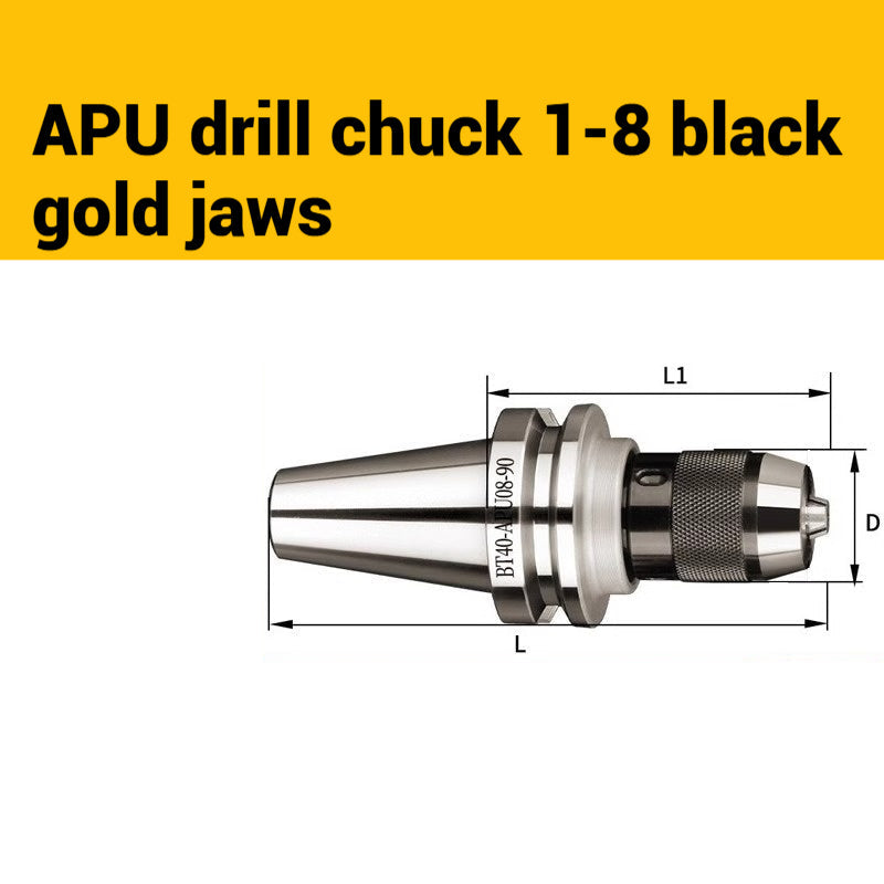 1077-APU one-piece self-tightening drill chuck BT30/BT40/BT50-APU08/13/16 drill bits straight shank milling cutter bits Shandong Denso Pricision Tools Co.,Ltd.