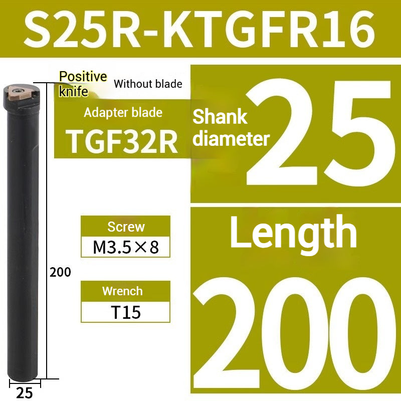 1018-I.D. shallow groove grooving toolholder S16N/S20R/S25S-KTGFR16 Bore Circlip Slot Vertical Shallow Grooving Toolholder Shandong Denso Pricision Tools Co.,Ltd.