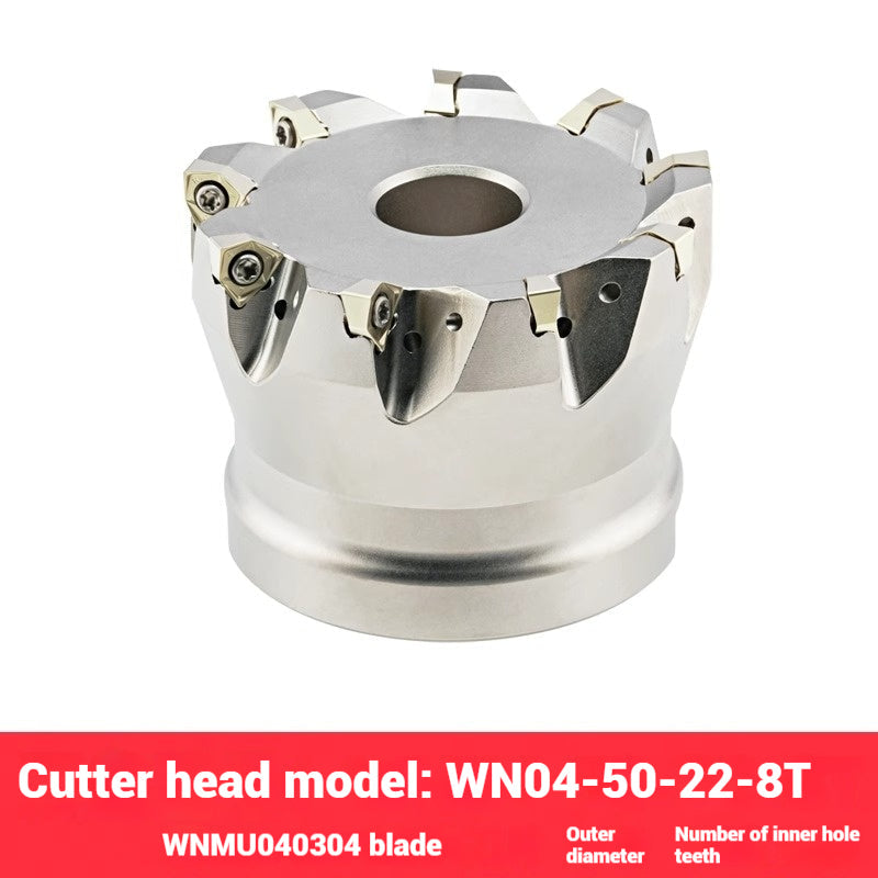 1054-90 degree fast feed WNE heavy cutting MFWN right angle milling cutter shank WNMU040304 double-sided hexagonal milling cutter blade Shandong Denso Pricision Tools Co.,Ltd.